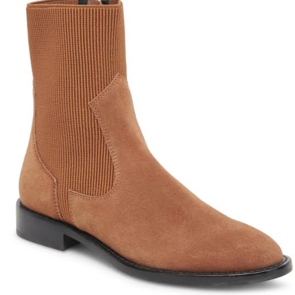 Dolce Vita Gineva Tan Suede Ankle Boots 7.5